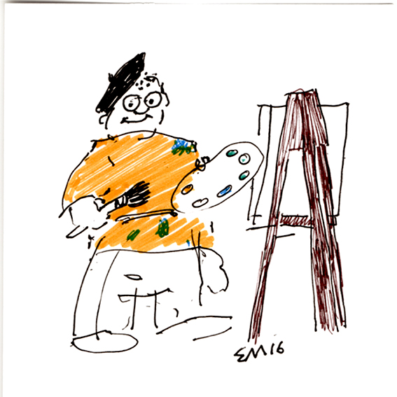 un basco da pittore